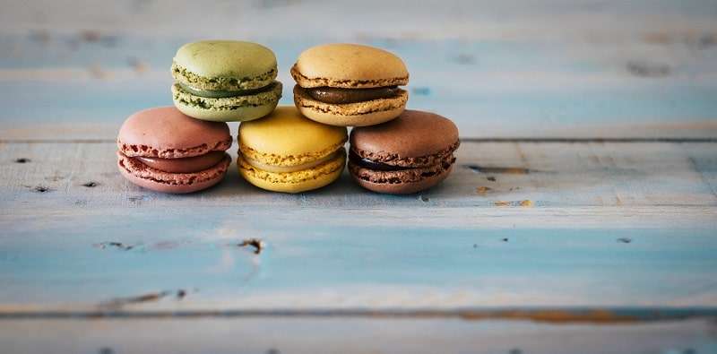 Edelstahl Spritztüllen kommen auf bei Macarons zum Einsatz