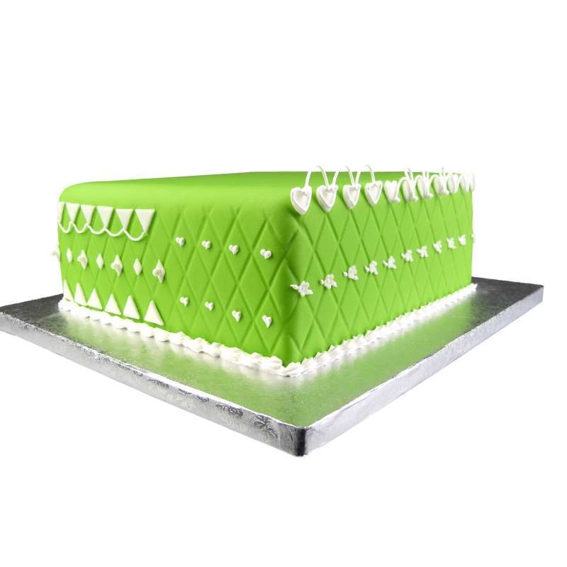 Mit einer geeigneten Prägematte lässt sich Fondant und Schokolade gestalten