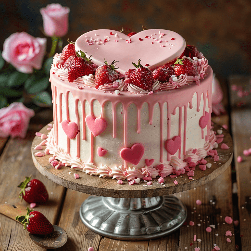 Valentinstag-Tortendeko-mit-Liebe-entworfen-min