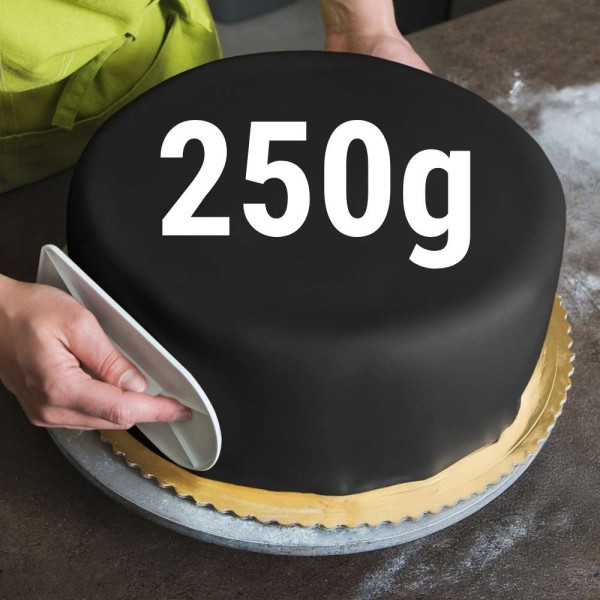 Farbiger Fondant schwarz 250g