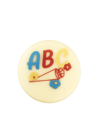 Schokoladenaufleger 123 und ABC mit Schultüte