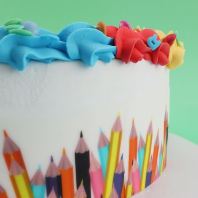 schulanfang torte mit rand