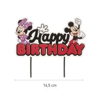 Cake Topper Mickey & Minnie Papier 17,5x15cm