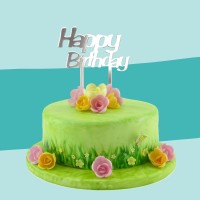 Cake-Topper "Happy Birthday" Spiegel