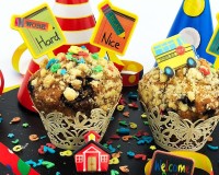 Schulanfang Muffins mit Picker nah