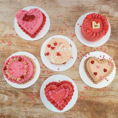 Süßer Valentinstag-Bento-Kuchen