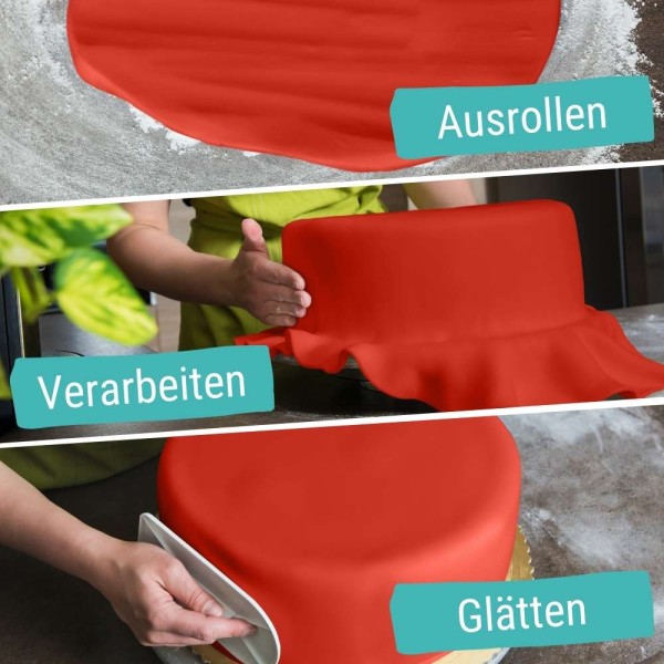 Farbiger Fondant Rot 250g