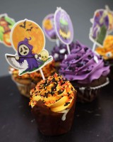 Muffinpicker Halloween auf Cupcake
