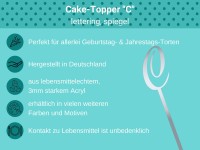 Cake Topper spiegel C Bulletpoints