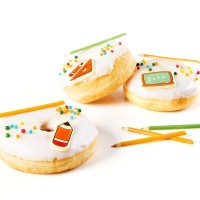 Donuts mit Schulanfang Schokoladendeko