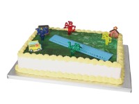 Motivtorte Schulanfang mit blauem Lineal