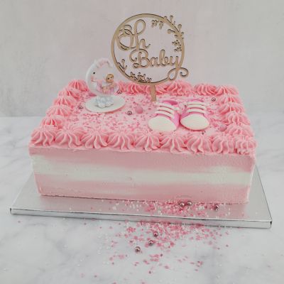 Motivtorte oh baby pink