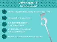Cake Topper spiegel 5 Bulletpoints
