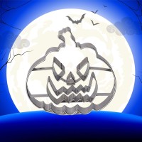 Ausstecher Halloween Kürbis Gesicht