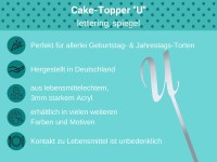 Cake Topper spiegel U Bulletpoint