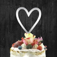 Cake-Topper "Herz" Spiegel