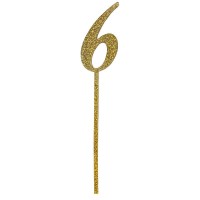 Cake-Topper glitzergold 6