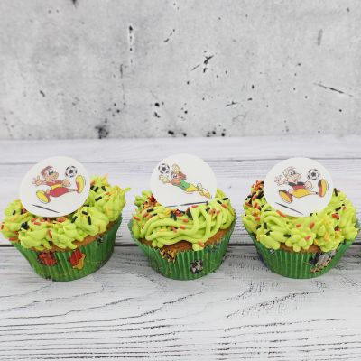 Esspapieraufleger Fußballer an muffins