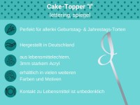 Cake Topper spiegel I Bulletpoints