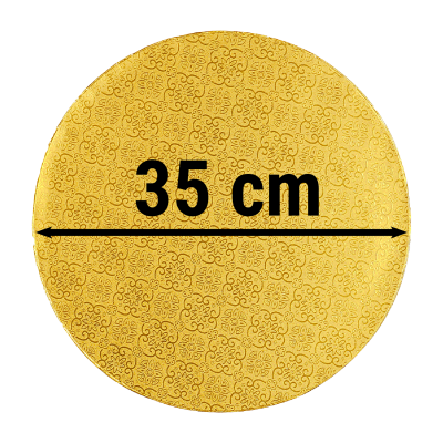 Schöner goldener Tortenteller Durchmesser 35 cm