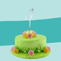 Cake Topper spiegel I auf Torte