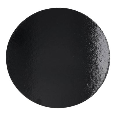 Gold/ Schwarz Untersetzer rund 25cm , 10Stück