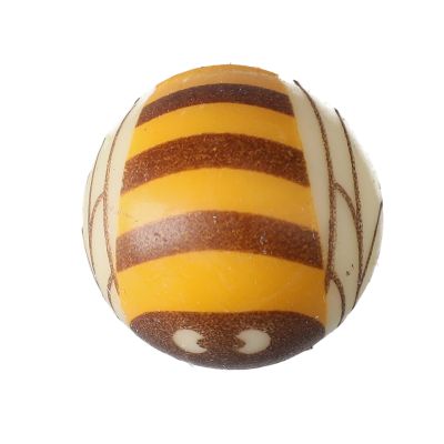 Schokoladendeko 3D Hummel weiße Schokolade