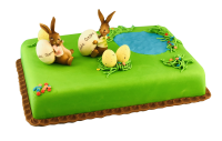 Motivtorte Osterhasen mit Eiernest