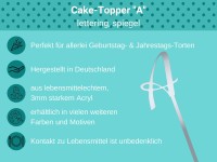 Cake Topper spiegel A Bulletpoints