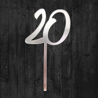 Cake-Topper 20 Spiegel