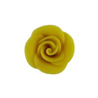 12 Marzipanrosen, Gelb, 44 mm