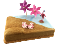 Tortendekoration Urlaub Flamingo Strand