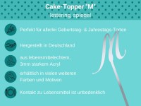 Cake Topper spiegel M Bulletpoints