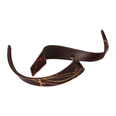 elegante Spirale aus dunkler Schokolade