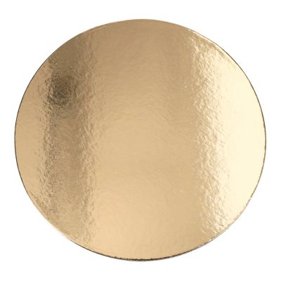 Gold/ Schwarz Untersetzer rund 25cm , 10Stück