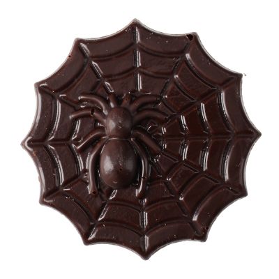 3D-Spinne auf Netz-Schokoladenaufleger