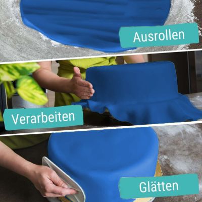 Ausrollfondant Blau 250g