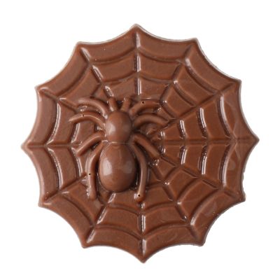 3D-Spinne auf Netz-Schokoladenaufleger