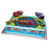 Motivtorte Hot Wheels mit Tortenplatte