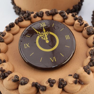 Schokoladendeko "Uhr"