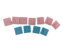 Silikonform für Buchstaben und Zahlen mit Herzmuster