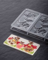 Schokoladen Form Tafeln Easter Friends Form 275x175mm Tafel 154x72x15mm ca.100g