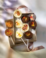 Schokoladenlollies mit Transfersheets