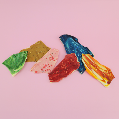 leckere bunte kakaobutter