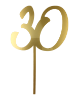 Cake-Topper Gold 30