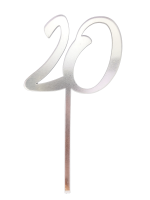 Cake-Topper 20 Spiegel