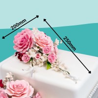 Zuckerblumenbouquet rosa Rosen Maxi Maße