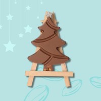 Schokoladen Form Tannenbaum klein Form 275x135x24mm,1x4pc 36,5g, 97x72,5x10mm