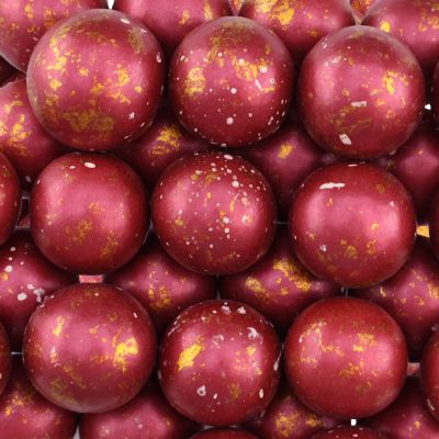  Crispearls Gingerbread bordeaux weiß & gold 