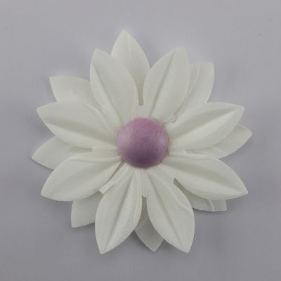 Rose Weiß mit Farbigen Stempel